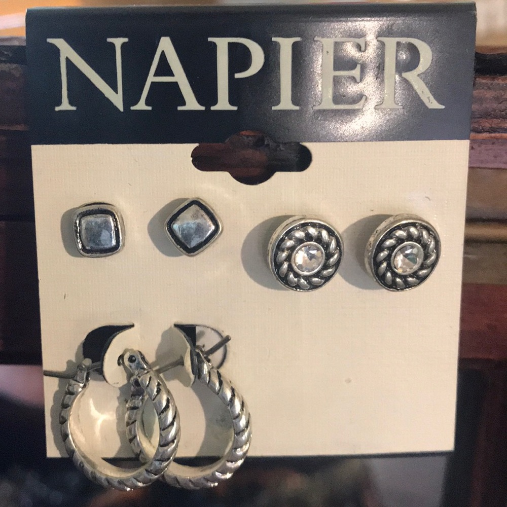 Three pair earrings